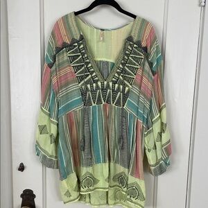 Free People Multicolor Boho Tunic